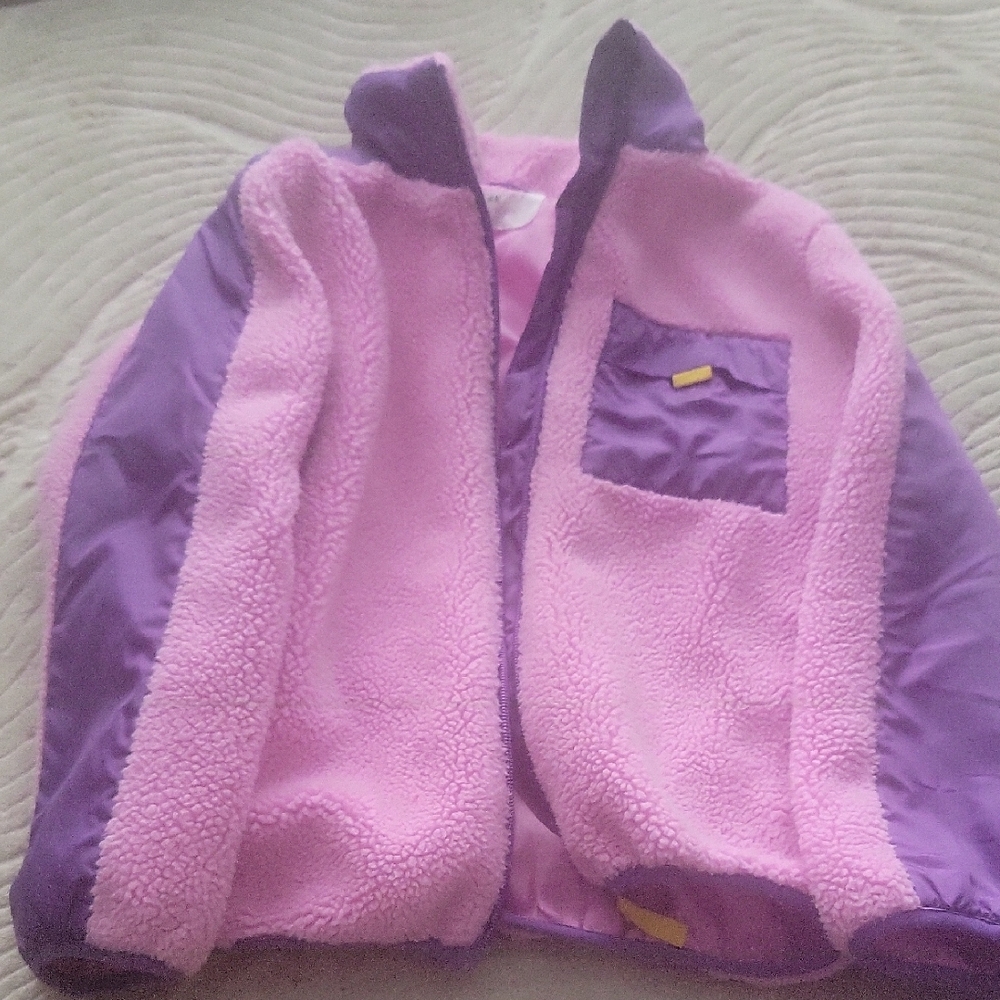 Kids Pink and Purple Fleece Jacket